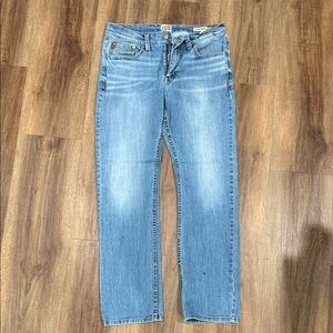 Moonshine Spirit by Brad Paisley Slim Straight Jeans 34x32 Light Wash